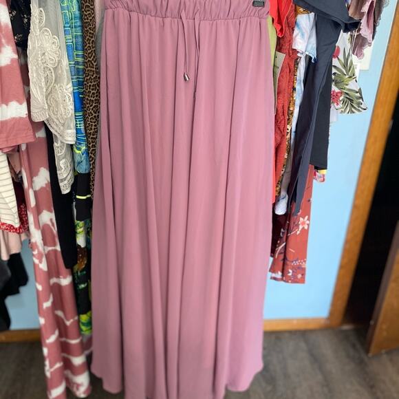 Dried Rose Chiffon Skirt - Picture 5 of 6